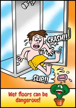 Captain Cactus glass safety cartoon 8 by ASAP Glass